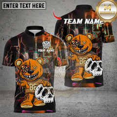 Maxcorners Darts Halloween Bear With Dartboard Multicolor Customized Name, Team Name 3D Shirts