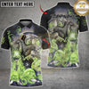 Maxcorners Bowling Grim Reaper Skull Smoke Multicolor Customized Name, Team Name 3D Shirts