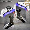 Maxcorners Billiards Dynamic Motion Multicolor Customized Name, Team Name 3D Shirt