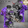 Maxcorners Darts Skull Mutilcolor Options Personalized Name, Team Name 3D Polo Shirt
