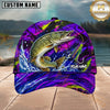 Maxcorners Fishing Neon Purple Splash Lure Personalized 3D Cap