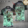 Maxcorners Bowling Grim Reaper Skull Smoke Multicolor Customized Name, Team Name 3D Shirts
