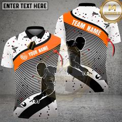 Maxcorners Billiards Dynamic Motion Multicolor Customized Name, Team Name 3D Shirt