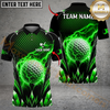 Maxcorners Golf Thunder Ice Power Design Personalized Name, Team Name 3D Shirt (4 Colors)