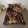 Maxcorners Collab Artist Deer Hunting Camo Ver2 Bedding Set 3D All Over Printed