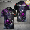 Maxcorners Bowling Wolf Flame Smoke Multicolor Customized Name, Team Name 3D Shirts
