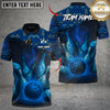 Maxcorners Ethnic Pattern Bowling Master Multicolor Customized Name, Team Name 3D Shirts