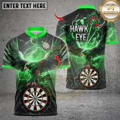 Maxcorners Darts Hawkeye Dartboard Multicolor Customized Name, Team Name 3D Shirts