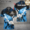 Maxcorners Flaming Bowling Pins Design Multicolor Customized Name, Team Name 3D Shirts