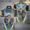 Maxcorners Zeus Dartboard Personalized Name, Team Name 3D Shirt