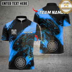 Maxcorners Darts Dragon With Dartboard Multicolor Customized Name, Team Name 3D Shirts
