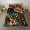 Maxcorners Collab Artist Deer Hunting Camo Ver2 Bedding Set 3D All Over Printed