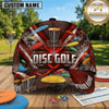 (7 Colors) Maxcorners Disc Golf Dynamic Flying Discs & Chain Basket Personalized Name 3D Cap LM3009