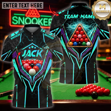 Maxcorners Pool Clothing Neon Geometric Triangle Art Multicolor Customized Name 3D Shirt