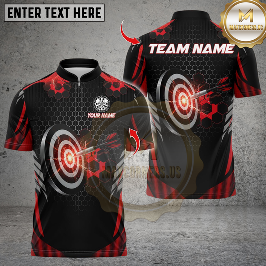 Maxcorners Darts Lightning Sport Dartboard Multicolor Customized Name, Team Name 3D Shirts