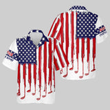 Maxcorners American Flag Custom Golf Polo Shirt, Funny Golf Shirt, Gift For Golfers