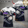 Maxcorners Savage Raptor Golf Polo Customized Name, Team Name 3D Shirts