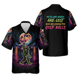 Maxcorners Bigfoot Funny Mens Golf Polo Shirt, Father's Day Golf Gifts