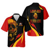 Maxcorners Custom Fire Skull Men's Golf Polo Shirt, Mens Golf Gift, Funny Golf Shirt