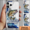 Maxcorners Fishing Phone Case Splash Art Fishing Phone Case Custom Name (8 Fish Species)
