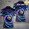 Maxcorners Lightning Strike 8-Ball Billiards Multicolor Customized Name, Team Name 3D Shirts