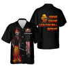 Maxcorners Custom Flaming Skeleton Men's Golf Polo Shirt, Mens Golf Gift, Funny Golf Shirt