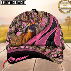 Maxcorners Hunting Deer Camouflage Multicolor Personalized Name 3D Cap