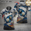 Maxcorners Billiards 8 Ball Shattered Illusion Pool Personalized Name Shirt (6 Colors)