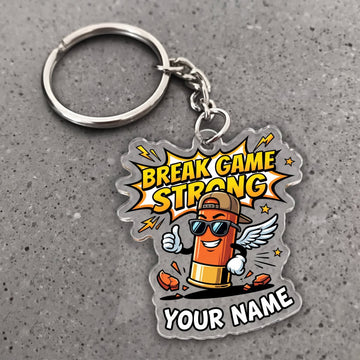 Maxcorners Clay Shooting Break Game Strong Shotgun And Clay Target Customized Name 3D Keychain And Ornament