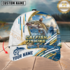 Maxcorners Fishing Offshore Boat Personalized Name 3D Cap