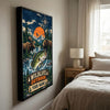 Maxcorners Duck Hunting Mallard Northern Lights Personalized Canvas Wall Art
