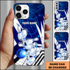 Maxcorners Bowling Tech Strike Pins Multicolor Personalized Name 3D Phone Case