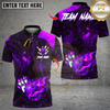 Maxcorners Bowling Fire Dragon Multioptions Personalized Name, Team Name Unisex 3D Shirts