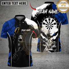 Maxcorners Darts Skull Lick Smoke Arrow Multicolor Customized Name, Team Name 3D Shirts