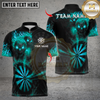 Maxcorners Darts Flame Skull With Dartboard Multicolor Customized Name, Team Name 3D Shirts