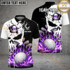 Maxcorners Golf Punished Skull Flame Personalized Name, Team Name 3D Shirt (4 Colors)