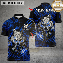 Maxcorners Darts Wolf With Dartboard Multicolor Customized Name, Team Name 3D Shirts