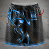 Maxcorners Darts Black Gold Tribal Personalized 3D Skirts With Shorts