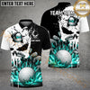 Maxcorners Golf Punished Skull Flame Personalized Name, Team Name 3D Shirt (4 Colors)