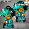 Maxcorners Golf Cool Capybara Design Personalized Name, Team Name 3D Shirt (4 Colors)