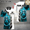 Maxcorners Bowling Flame Strike Ball Multicolor Customized Name, Team Name 3D Shirts