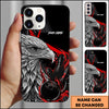 Maxcorners Bowling Eagle Flame Strike Multicolor Personalized Name 3D Phone Case