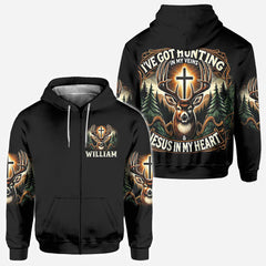Maxcorners Love Hunting, Personalized Hunting All Over Shirt, Personalized 3D Hoodie For Hunting Lover 13 TU2611