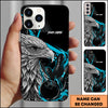 Maxcorners Bowling Eagle Flame Strike Multicolor Personalized Name 3D Phone Case