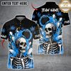 Maxcorners Bowling High Rollers Skull 420 Multicolor Customized Name, Team Name 3D Shirts