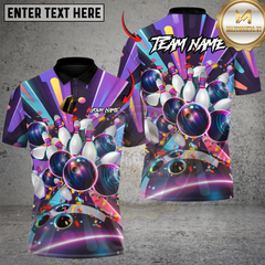 Maxcorners Infinity Strike Bowling Multicolor Customized Name, Team Name 3D Shirts