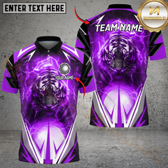 Maxcorners Golf Electric Tiger Multicolor Customized Name, Team Name 3D Shirts