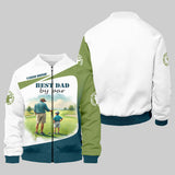 Maxcorners Custom Best Dad By Par Golf Polo Shirt, Father And Son Shirt, Gift For Golfers