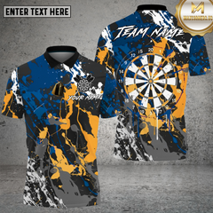 Maxcorners Dart Shirt  Paint Splash Style Multioptions Personalized Name, Team Name Unisex 3D Shirt (4 Colors)