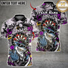 Maxcorners Dart Board Shark Mascot Fierce Expression Streetwear Style Multicolor Customized Name, Team Name 3D Shirts